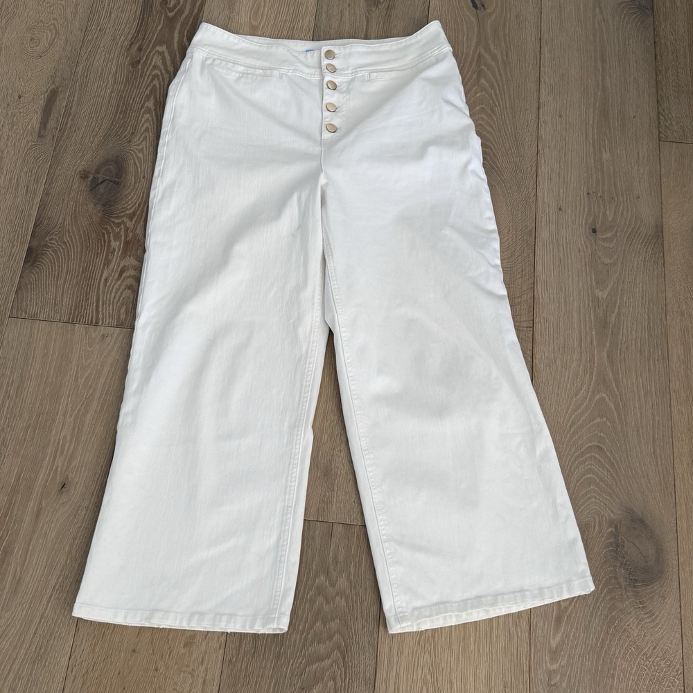 J.Mclaughlin High Rise, Wide-Leg Crop Jeans Size 14
